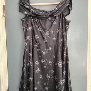 Elegant Floral Off-Shoulder Dress